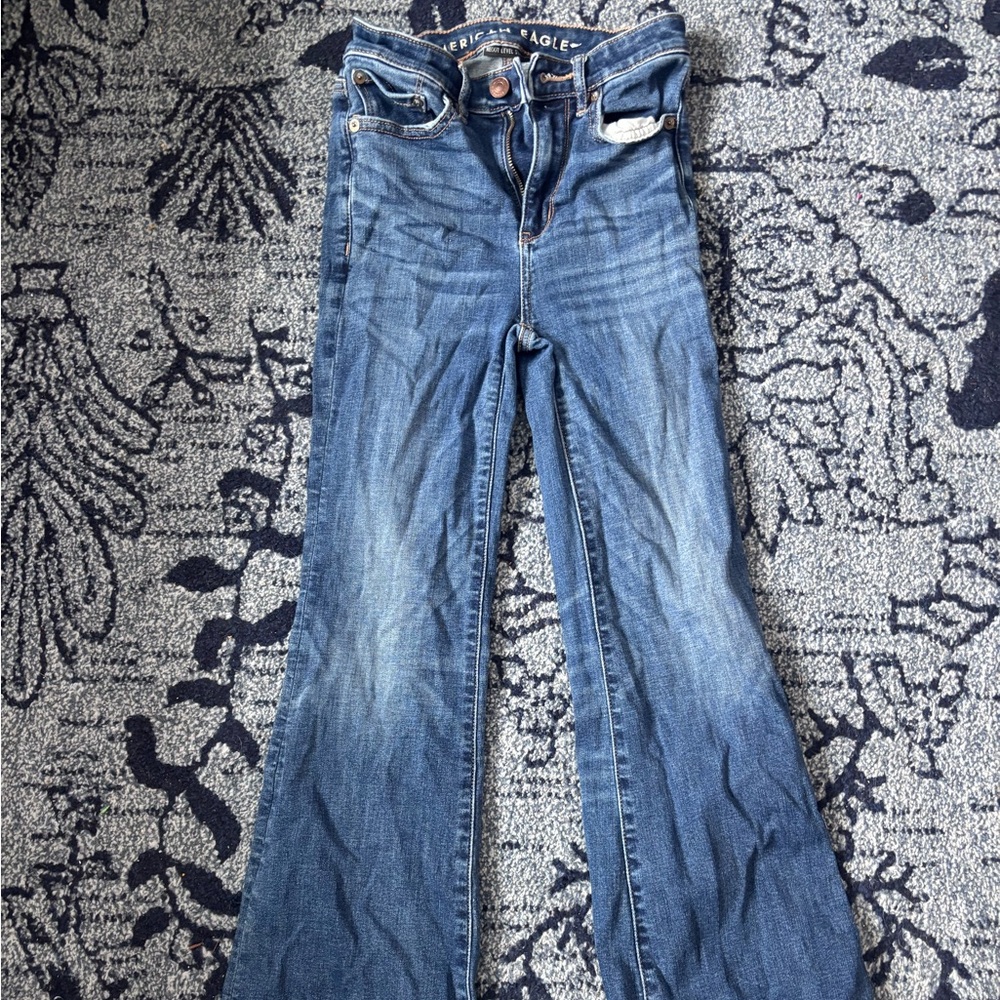 American Eagle Outfitters Blue Flare Jeans